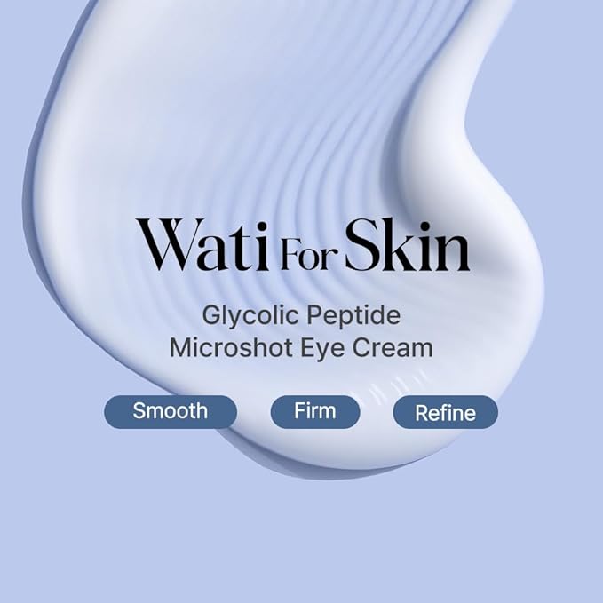Glycolic + Peptide Microshot Eye Cream – Gentle Exfoliation & Firming Care for Brighter, Smoother Under-Eyes, Korean Skin Care (30ml / 1.01 fl. oz.)
