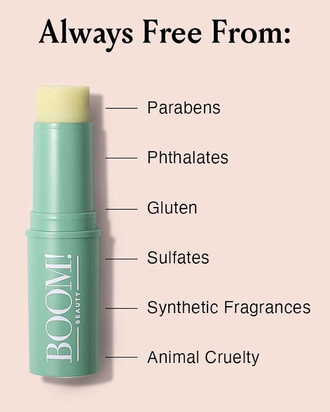 Boomstick GLO ® + Boomstick Peony Pink ™ Buildable Lip & Cheek Tint Makeup Sticks, Moisturizer Stick & Subtle Pink Shine - BOOM! by Cindy Joseph Cosmetics