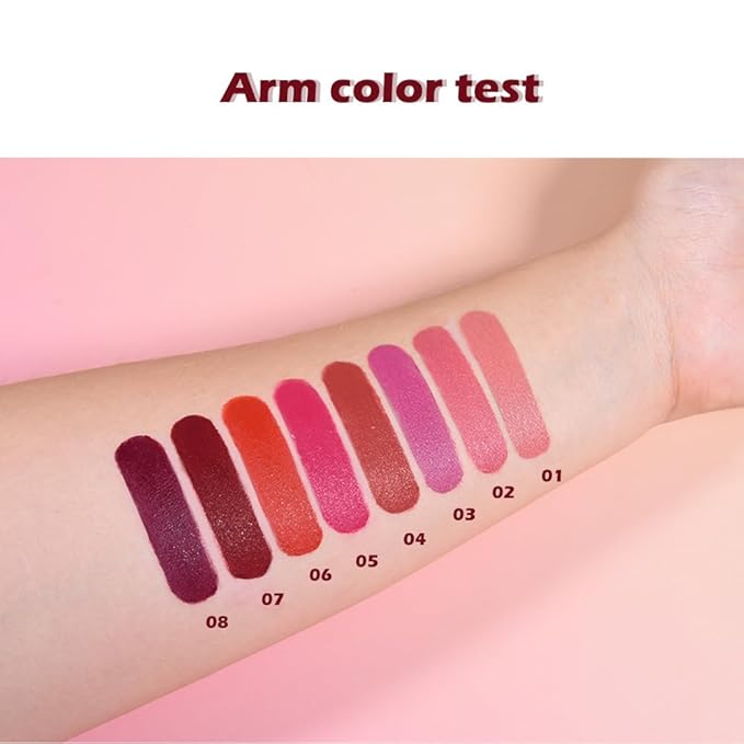 Matte Lipstick Crayon for Women, Pitaya Pink Lip Stick Pencil 24 Hour Long Lasting Waterproof, Non-Drying Hydrating Formula Lip Gloss Makeup, Vegan & Cruelty-Free, 05