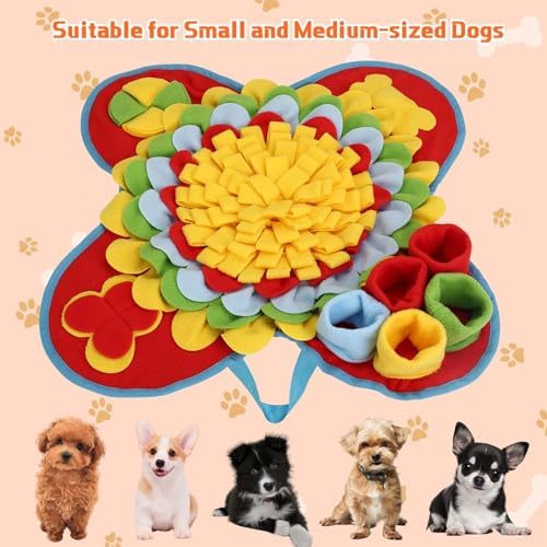 Snuffle Mat for Small Medium Dogs Nose Smell Training, Muilticolor