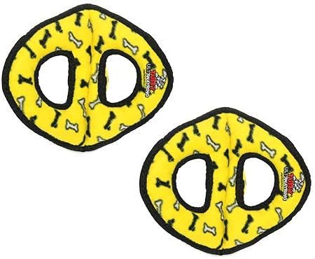 TUFFY® 2 Pack Ultimate 3Way Ring Ultra Durable Plush Dog Toys