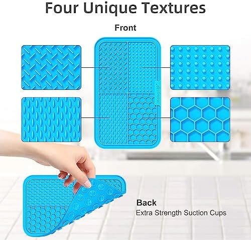 MateeyLife Lick Mat for Dogs & Cats, Slow Feeder Licking Pads for Boredom