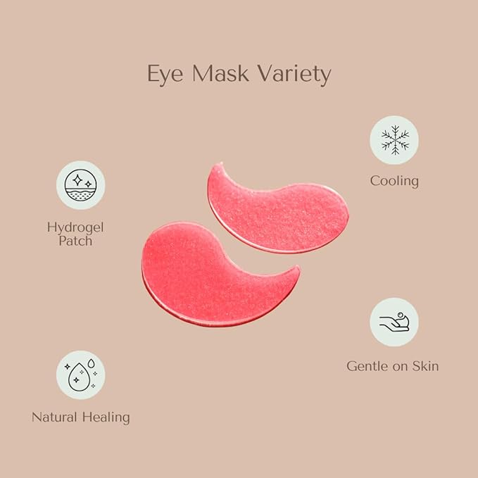 Organic To Green Eye Mask Variety Pack - Multi-Colored Under Eye Gels for Dark Circles and Puffiness - Hyaluronic Acid & Amino Acids - Clean Beauty, Vegan & Cruelty-Free (24 Pairs)