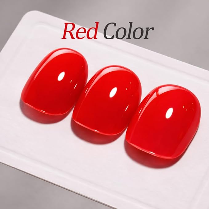 AZUREBEAUTY Red Nail Polish Burgundy Quick Dry Natural Infinite Shine Nail Lacquer Fingernail Polish Strengthening Treatment Kit Salon-Quality for Women Valentine's Day Gift