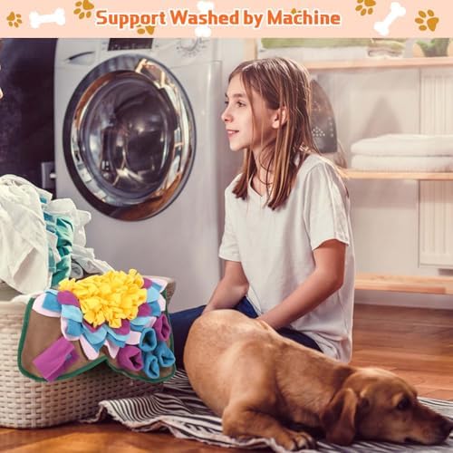 Yummy Sam Snuffle Mat for Small Medium Dogs Nose Smell Training, Grey