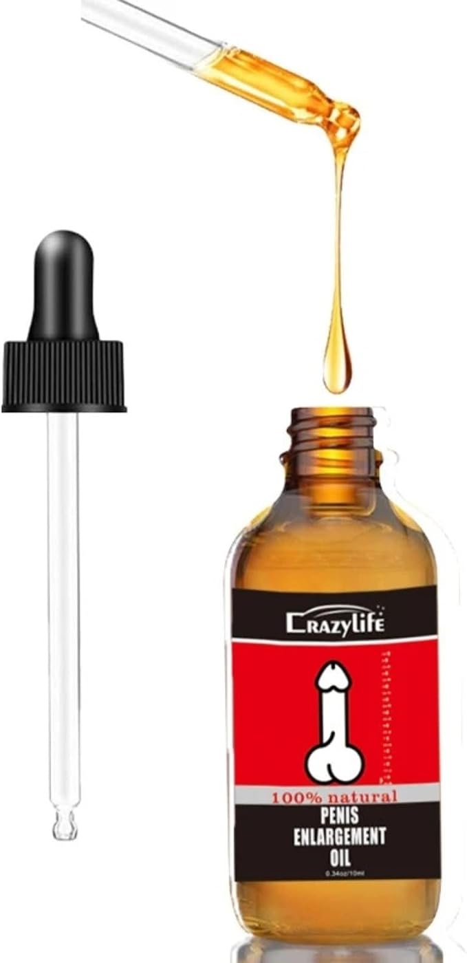 Enlargement Massage Oil for Men, Male Enlarge Growth Oil Fast Biger Thick Long by CrazyLife for Men Increase Oil 10ML-F361