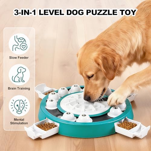 Dog Puzzle Toy for Large Smart Dogs, Advanced Treat & Food Game