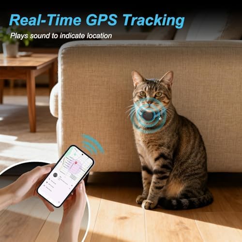 Google Cat GPS Tracker Collar (Android Only) Smart Cat Activity Tracker | Certified Mini Pet Finder Tag, Anti-Lost, No Subscription, Works for Pets, Vehicles & Items – 1 Pack