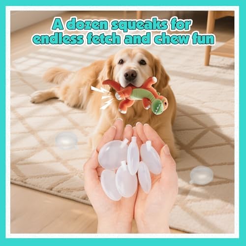 Squeakers for Dog Toys - 12pcs 50mm Replacement Dog Toy Squeakers