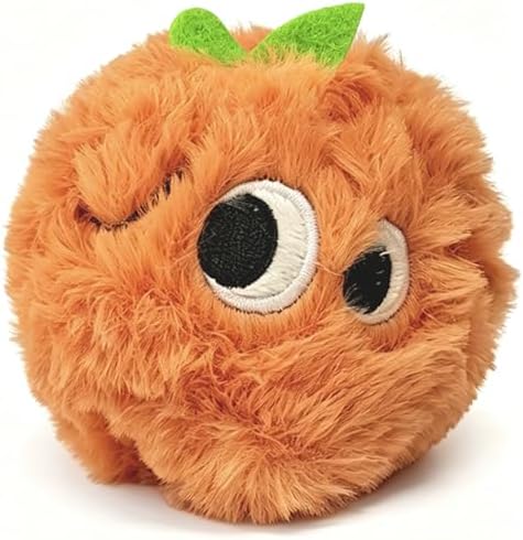 Squeaky Plush Ball Dog Toys for Small Medium Dogs, 3'' Soft Fuzz Ball
