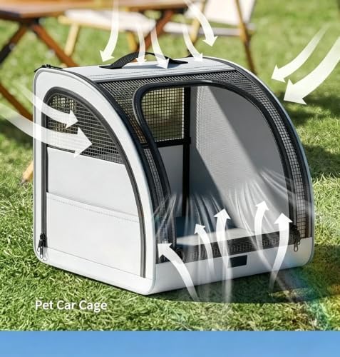 Car pet Carrier for Smart Fortwo A450 1998-2007，Portable and Foldable, with a Maximum Weight Capacity of 15 kg.