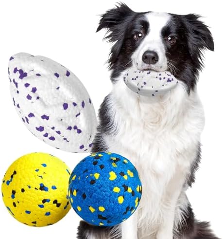 Kimee Dog Balls Tennis Balls Dog Chew Toys for Aggressive Chewer 3Pcs 5.3''