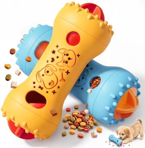 FOXMM Interactive Treat Dispensing Dog Toys, Adjustable Dog Puzzle Toy