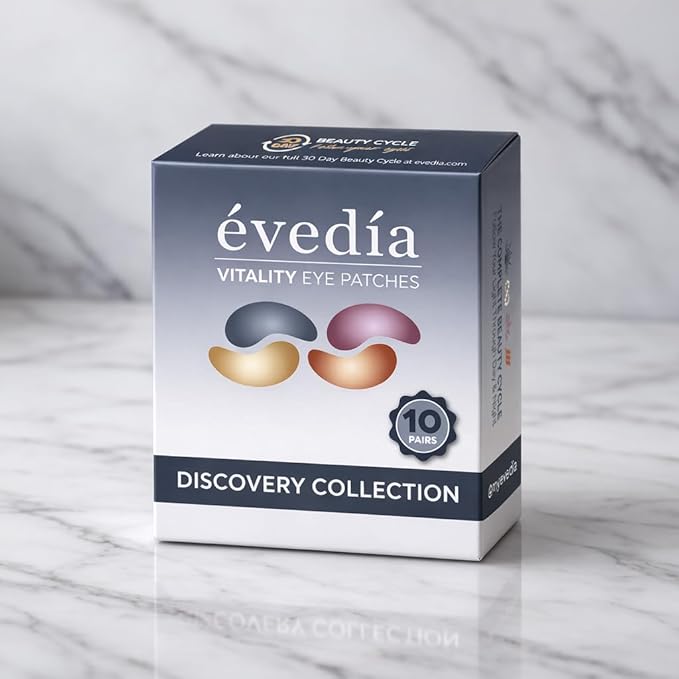 Vitality Eye Patches — Discovery Collection | Try Every Mood | All 4 Formulas | Peptide-Powered Hydrogel Eye Masks | 10 Pairs