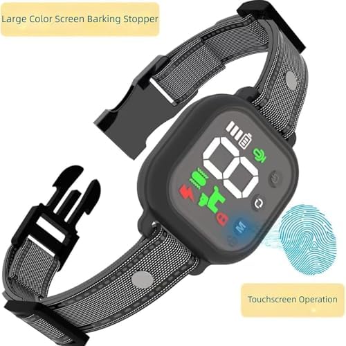 Noobark Dog Bark Collar for Small/Large Dogs 8-120lbs - Rechargeable Anti Bark Collar with 4 Modes, 8 Sensitivity Levels & IP67 Waterproof, Adjustable Nylon Strap