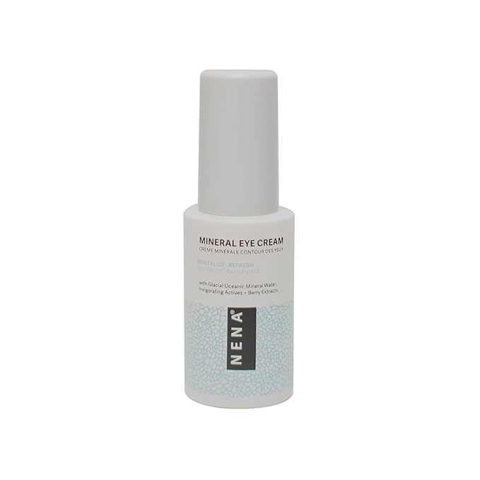 NENA Skincare Mineral Eye Cream - Hydrating Under Eye Cream for Dark Circles - Reduces Appearance of Puffiness with Canadian Glacial Water - 0.5 oz.