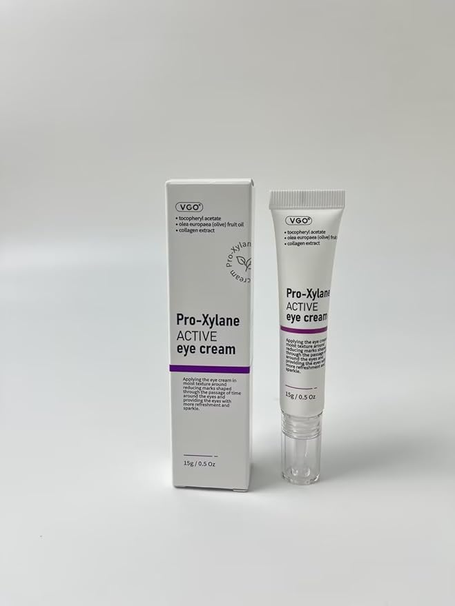 VGO Eye Cream 2% Pro-Xylane Eye Repair Cream for Dark Circles & Puffiness Under Eyes, Pro Xylane + 6D Hyaluronic Acid to Firm Skin, Reduce Wrinkles, Fine Lines, 15g/0.5 Oz