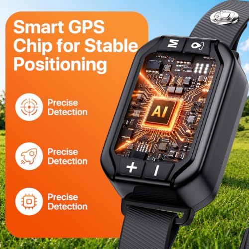 GPS Wireless Dog Fence System, Electric Fence for Dogs, 3 Training Modes | IPX7 Waterproof Training Collar, Adjustable Range, Run-Away Prevention, Yard Pet Containment for Small Medium Large Dogs