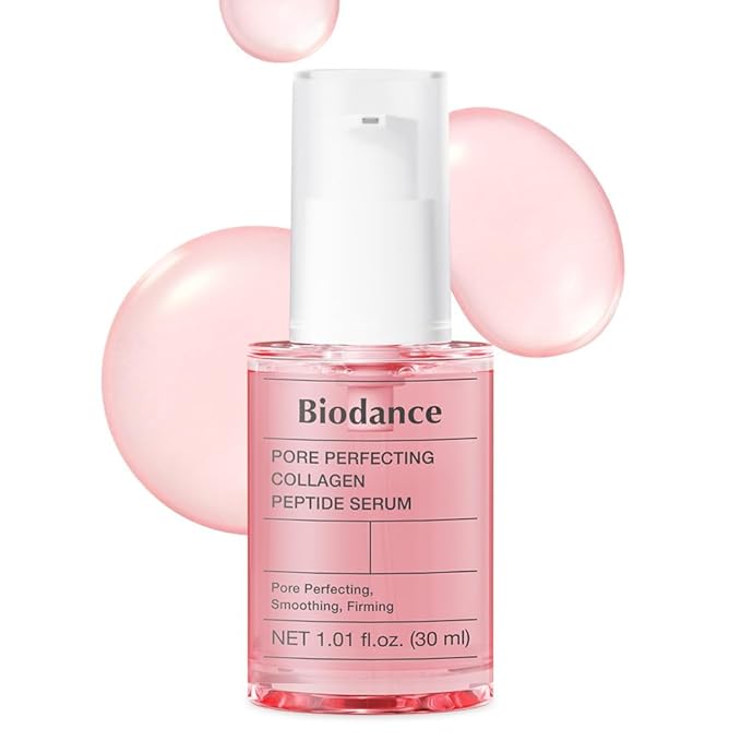 BIODANCE Pore Perfecting Collagen Peptide Serum, Skin Firming & Radiance, Plumping, Pore Care, Makeup Prep Serum for All Skin Types, Korean Skin Care, Valentines Day Gifts for Her | 1.01 fl.oz x 1 ea