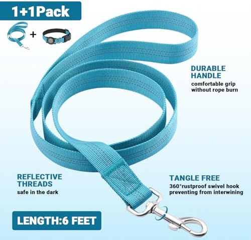 AirTag Dog Collar and Leash, IP68 Waterproof Integrated