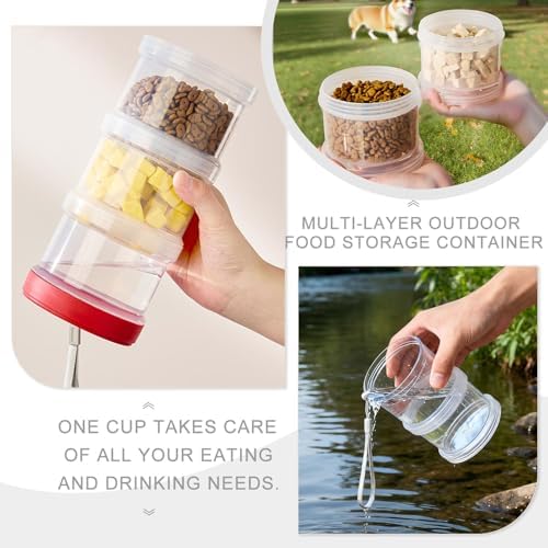 Airtight Dog Treat Container, Red
