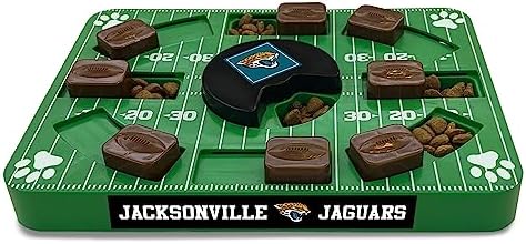 Pets First NFL Jacksonville Jaguars Puzzle Toy - Interactive Dog Treat Puzzle