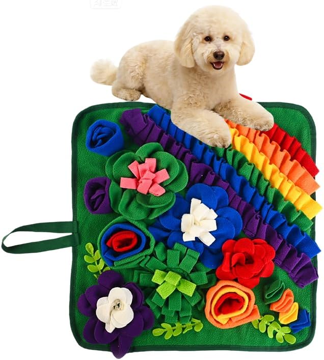 Snuffle Mat for Dogs & Cats 17.7in, Pet Treats Slow Feeding Mat