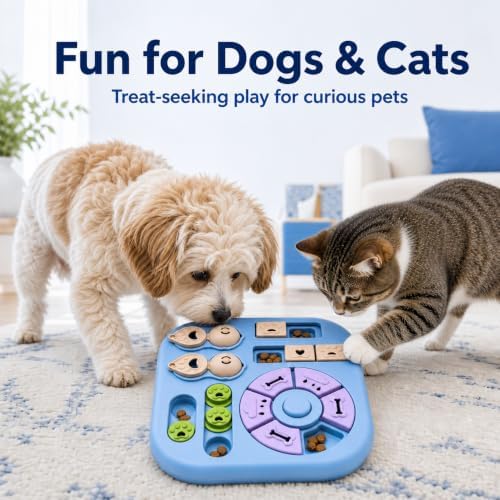 Dog Puzzle Toy, Interactive Treat Puzzle Feeder for Small and Medium Dogs