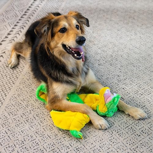 Outward Hound Squeaker Matz Plush Gator Dog Toy, 32 Squeakers, XXL, 52"
