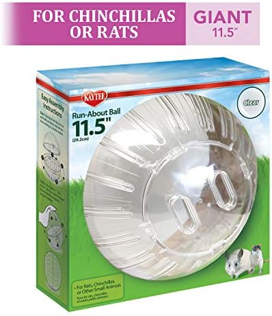 Kaytee 11.5" Clear Run-About Exercise Ball for Hamster & Gerbil Pets