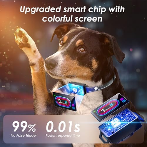 Dog Bark Collar, Smart Bark Collar for Dogs 5-130 lbs, 9 Sensitivity Levels, 5 Training Modes, Waterproof, Long-Lasting Battery