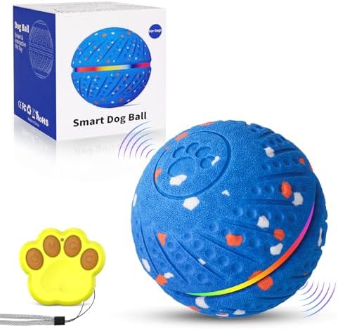 Smart Interactive Dog Toy Ball for Small Medium Dogs, E-TPU Resists Chewing
