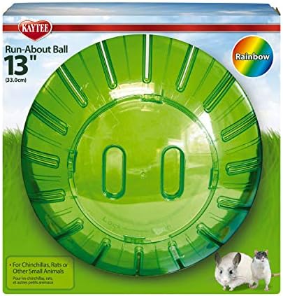 Kaytee 13" Assorted Color Run-About Exercise Ball For Pet Rats & Chinchillas