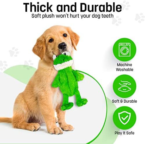 FGA MARKETPLACE Pack of 7 Flat NO Stuffing NO Squeak Plush Dog Toys, Funny Style Will Entertain Your Pet for Hours, Recommended for Small and Medium Dog 21 INCH Long