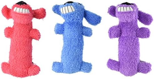 (3 Pack) Multipet Mini Plush Loofa Dog Toy 6-Inch