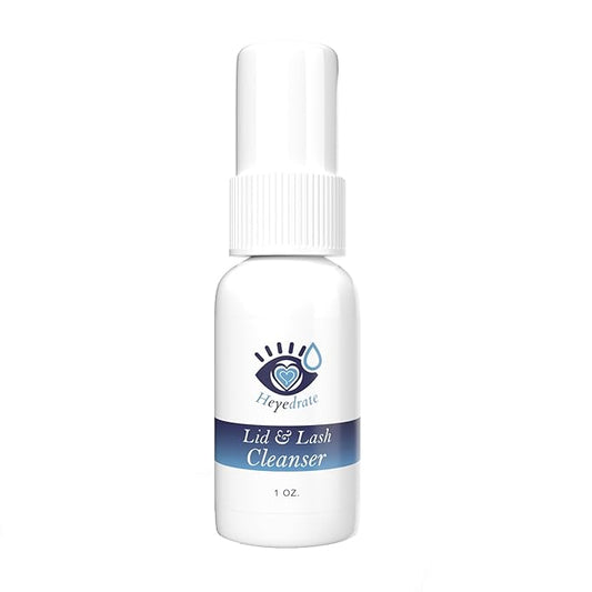 Lid and Lash Cleanser – 1oz Bottle – Pure Hypochlorous Acid Spray for Soothing Dry Eye Irritation – Daily Eyelid & Lash Cleanser