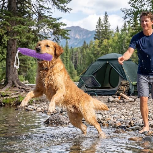Dog Water Toys, 2 Pack Floating Bumper Fetch Toy Dummy