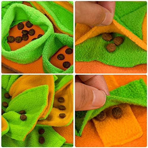 AWOOF Snuffle Mat for Dogs, Dog Cats Nosework Feeding Mat, Pet Interactive Dog Puzzle Toys Encourages Natural Foraging Skills for Training and Stress Relief