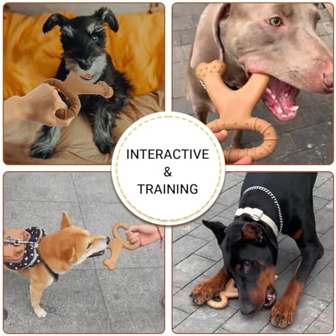 Dog Chew Toys for Aggressive Chewers, Dog Toys for Large Medium Small Dogs, Chew Bones for Heavy Chewer, Indestructible Bone Toy Nylon Dogs (Bone)