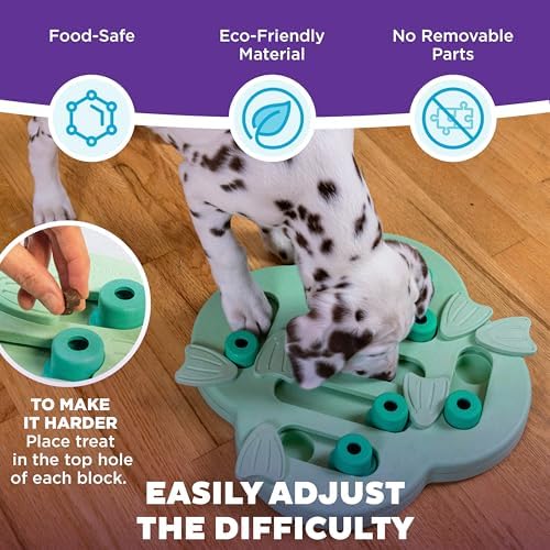 Outward Hound Nina Ottosson Puppy Hide N' Slide Dog Toy Treat Puzzle, 11.6"