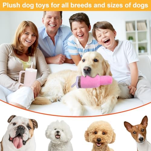 Mity rain 2PCS Funny Tumbler with Handle Cup Dog Toy