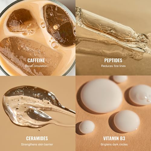 Superior Mane EyeStick Repair for Men | UnderEye Serum Roller for Dark Circles w/Caffeine, Vitamin B3 Peptides & Ceramides | Reduces Puffiness Dark Circles | Anti-Aging Under Eye Stick Dark Circle