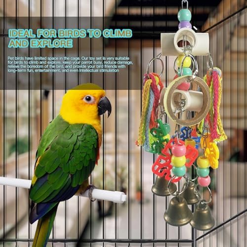 Parrot Toys Hanging Interactive Chew Toys