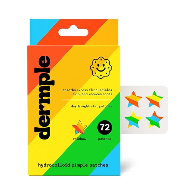 Pimple Patch Color Paper Boxes (72 Count) (Rainbow)