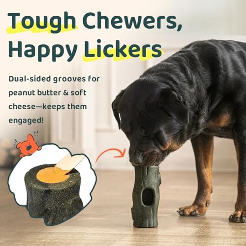 MENGJINGO 2-Pack Dog Treat Toy with 12 BPA-Free Treat Cups for Dogs 50 lbs+