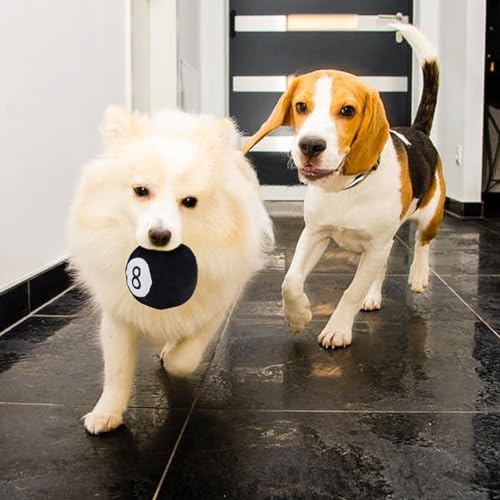 Dog Toys Balls - Chewable Plush Billiards for Dogs, Soft Pet Ball