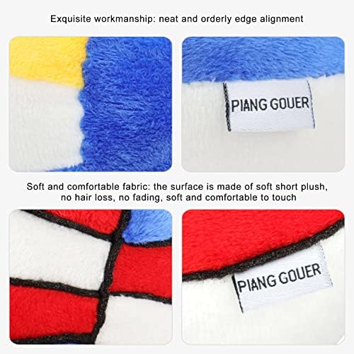 Dog Balls 2 Pack Squeaky Plush for Small Medium Dogs