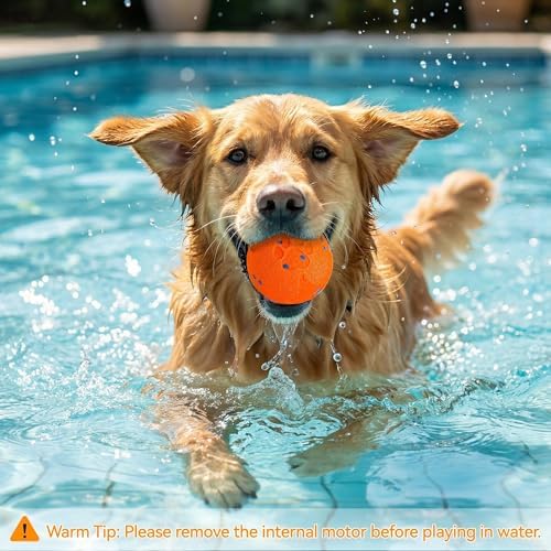 ALL FOR PAWS Interactive Dog Toy, Smart Dog Ball for Medium and Large Dogs, Automatic Moving, Bouncing and Rotating Ball Toy, ETPU Material, Motion-Activated and USB Rechargeable