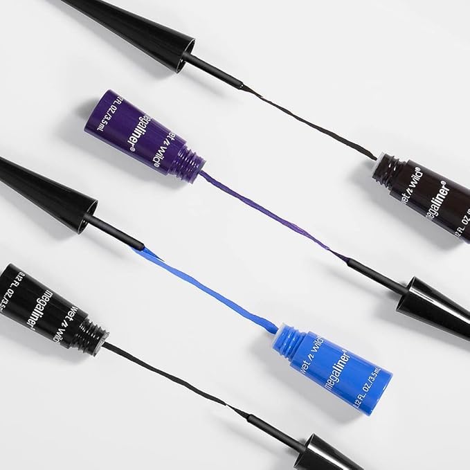 wet n wild MegaLiner Liquid Eyeliner - Dark Brown (Pack of 2)