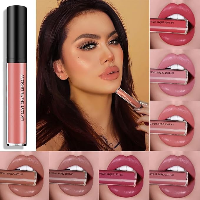12 Colors Lips Staining Lip Oil, 2025 Upgrade Cream Texture Lipstick Long-Lasting Moisturizing Lip Oil, Waterproof Lipstick Creamy Lip Gloss Non-stick to Cup (#011, One Size)